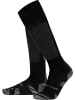 normani 2 bequeme Merino Trekking Kniestrümpfe mit Frotteesohle in Schwarz