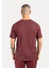 SMILODOX T-Shirt Ilyas in Bordeaux
