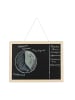 relaxdays 2x Kreidetafel in Schwarz - (B)40 x (H)30 cm