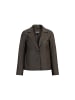 DreiMaster Damen Lederblazer in Taupe