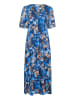 CULTURE Maxikleid CUMADI Feminine in Blue Flower Foil