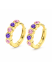 schmuck23 Gold Creolen 925 Silber 0,3 cm x 1,2 cm