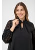 KAFFE curve Langarm-Bluse KCmynthia Regular fit in Black Deep