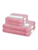 Ross 2 X Handtuch 2 X Duschtuch im Set Harmony in Altrosa