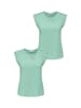 JACQUELINE de YONG T-Shirt  2-er Stück Set Kurzarm Spitzen Blusen Top JDYSALVA in Hellgrün-2