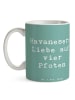 Mr. & Mrs. Panda Mug Spruch Havaneser Liebe mit Spruch in Meeresbrise