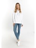 usha BLUE LABEL Damen Hoodie in Weiss