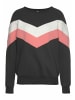 H.I.S Sweatshirt in anthrazit-rosa-weiß