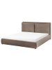Beliani Wasserbett BAJONNA in Braun/Schwarz - (W) 180 x (H) 94 x (L) 235 cm