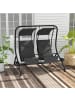 Outsunny Hollywoodschaukel 170L x 136B x 170H cm Grau