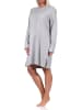 NORMANN Nachthemd langarm Kuschel interlock Sterne - 69903 in Grau
