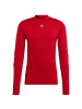 adidas Performance Funktionsshirt Techfit in rot / weiß