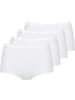 Sloggi Baumwolle, Single-Jersey Taillenslip 4er-Pack Basic+ in weiß