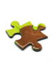 Mr. & Mrs. Panda Puzzle Avocado Kern Design ohne Spruch in Weiß