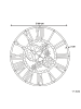 Beliani Wanduhr PETRER in Schwarz - (W) 60 x (H) 60 x (L) 3 cm