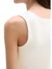 Marc O'Polo DfC V-Neck-Top slim in White Cotton