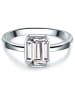 Trilani Ring Sterling Silber Zirkonia in silber