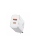 Baseus Baseus Compact Schnellladegerät USB / USB Type C 20W 3A in Weiß