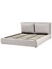 Beliani Doppelbett BAJONNA in Grau - (W) 204 x (H) 102 x (L) 235 cm