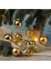 MARELIDA 42er Set Christbaumkugel Weihnachtskugel Glas 3 Größen in gold