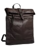 Forty degrees Rucksack echt Leder in dunkelbraun