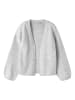 name it Nkfolina Cardigan Strickjacke in light grey melange