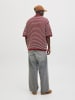 Jack & Jones Gestricktes Polo in Tibetan Red