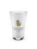 Mr. & Mrs. Panda Wasserglas Hummel flauschig mit Spruch in Transparent