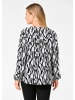 GOLDNER Bluse Bluse in schwarz / weiß / gemustert