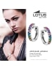 LOTUS silver Ohrringe Silber 925 Sterling Silber Zirkoniastein Creolen
