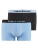 Bruno Banani Boxershort 2er Pack in Himmelblau/Schwarz