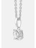 Ethische Diamanten Halskette aus 375 Weißgold mit Lab Grown Diamant
