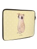 Mr. & Mrs. Panda Laptoptasche Plumplori Glücklich ohne Spruch in Gelb Pastell