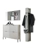 58 aufm Kessel GARDEROBE Erna 3-tlg. 163x32x187 Kreidegrau matt Lack