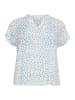 KAFFE curve Kurzarm-Bluse KCanny Regular fit in Bluecolors Graphic Dot