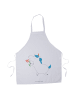 Mr. & Mrs. Panda Küchenschürze Einhorn Blume ohne Spruch in Weiß