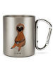 Mr. & Mrs. Panda Tasse Camping Faultier Kaffee ohne Spruch in Silber