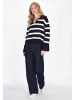 DreiMaster Women Sweater in dark navy offwhite