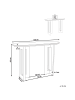 Beliani Konsolentisch KARLO in Braun - (W) 120 x (H) 80 x (L) 40 cm