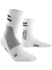 cep TRAINING COMPRESSISOCKSMID CUT in Weiß