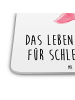 Mr. & Mrs. Panda Gläseruntersetzer Axolotl Glücklich mit Spruch in Weiß