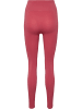 Hummel Hummel Leggings Hmltif Yoga Damen Schnelltrocknend Nahtlosen in MINERAL RED