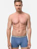 NUR DER Retro Boxer Organic Cotton in blau/blaumelange