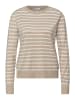 Street One Gestreifter Pullover in Beige