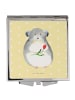 Mr. & Mrs. Panda Kleiner Spiegel Chinchilla Blume ohne Spruch in Gelb Pastell