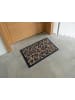 Beliani Fußmatte NUNIVAK in Naturfarben/Beige/Blau - (W) 40 x (L) 60 cm