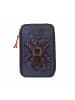Depesche 2-Fach Federtasche mit Spinne Adventure World 5,5 x 12 x 19 cm blau-orange in blau-orange
