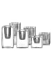 Ritzenhoff & Breker 6-tlg. Kerzenhalter Candela in Transparent – 4 / 6 / 8 cm in transparent