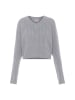 myMo Damen Pullover in HELLGRAU MELANGE