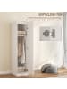 HOMCOM Kleiderschrank-40L x 52B x 180H cm-Weiß